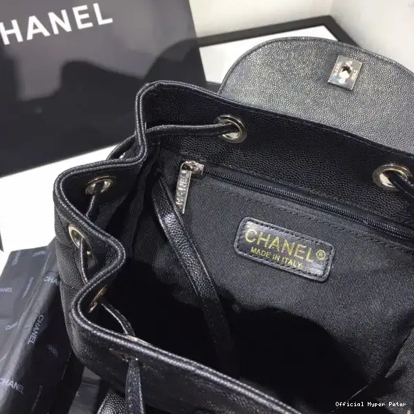 Hyper Peter BACKPACK CHANEL CAVIAR IN HARDWARE WITH GOLD 0612